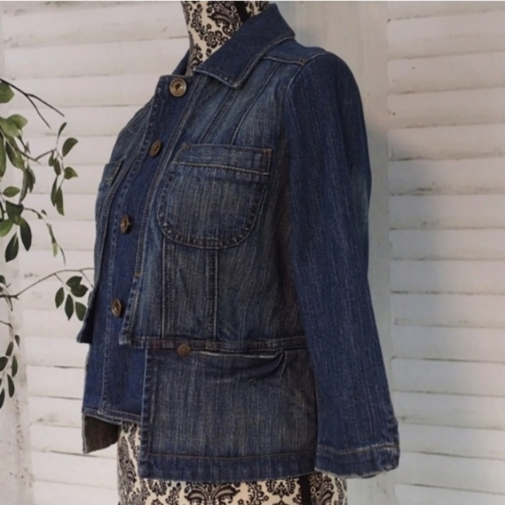 DKNY Blue Jean Jacket Size S